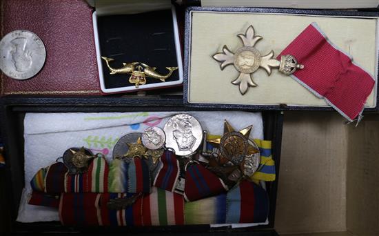 A quantity of medals awarded to members of the Coote family